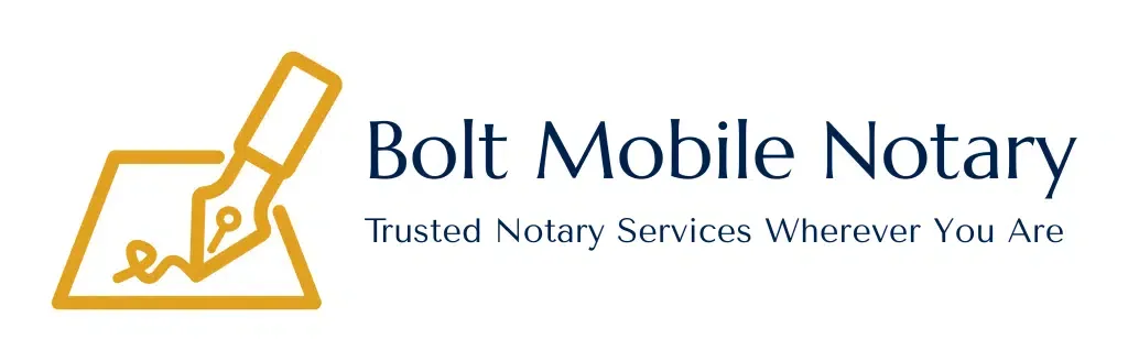 Bolt Mobile Notary Logo