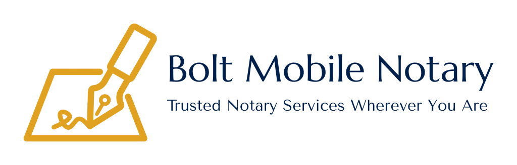 Bolt Mobile Notary Logo